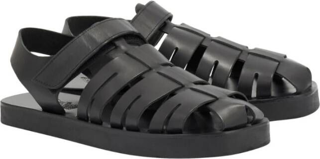 Ancient Greek Sandals Flat Sandals Black Heren