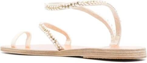Ancient Greek Sandals Flat Sandals White Dames