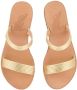 Ancient Greek Sandals Gouden Lage Sleehak Sandaal Melia Yellow Dames - Thumbnail 3