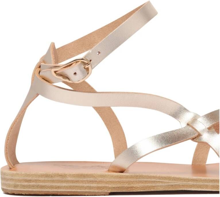 Ancient Greek Sandals Gouden Tomi Leren Sandalen