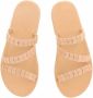 Ancient Greek Sandals Handgemaakte Griekse Leren Sandalen Beige Dames - Thumbnail 2