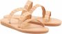 Ancient Greek Sandals Handgemaakte Griekse Leren Sandalen Beige Dames - Thumbnail 3