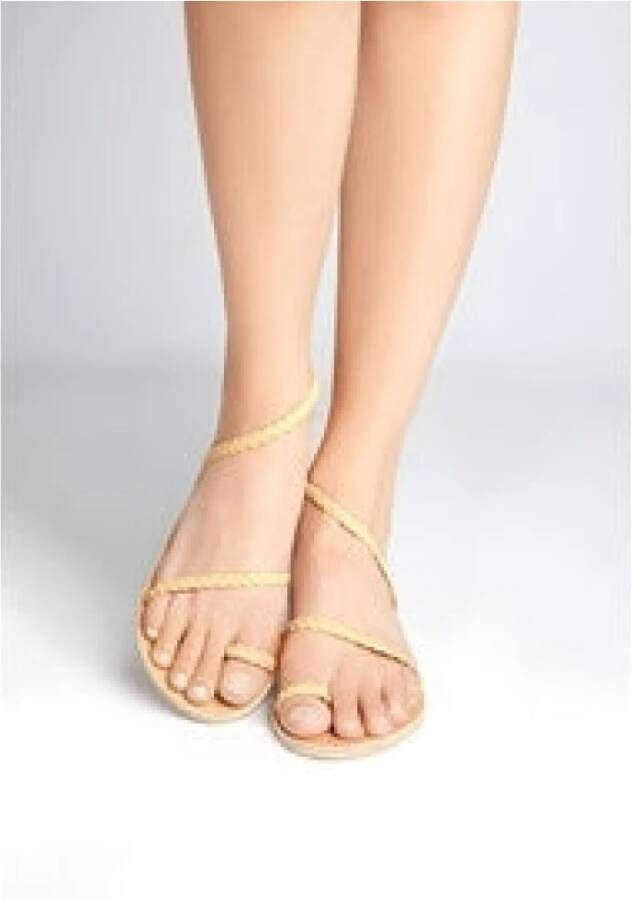 Ancient Greek Sandals Klassieke Leren Sandaal Pink Dames
