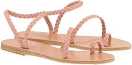 Ancient Greek Sandals Klassieke Leren Sandaal Pink Dames