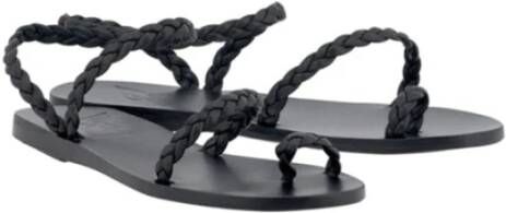 Ancient Greek Sandals Klassieke Leren Sandalen Black Dames