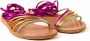 Ancient Greek Sandals Kleurrijke Strappy Handgemaakte Sandalen Multicolor Dames - Thumbnail 3