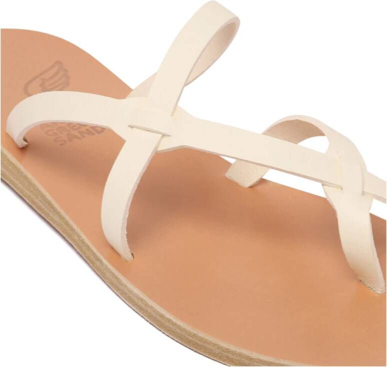 Ancient Greek Sandals Licht Beige Armos Sandalen