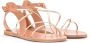 Ancient Greek Sandals Meloivia platina lederen sandaal Geel Dames - Thumbnail 5
