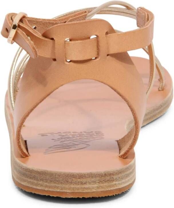 Ancient Greek Sandals Natuurlijk Platina Sandaal Meloivia Model