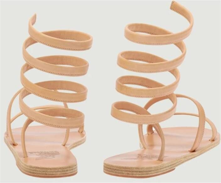 Ancient Greek Sandals Ofis nappa lederen sandalen Beige Dames