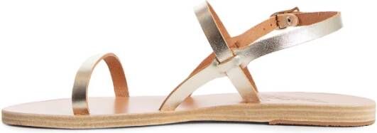 Ancient Greek Sandals Platina Leren Slingback Sandalen