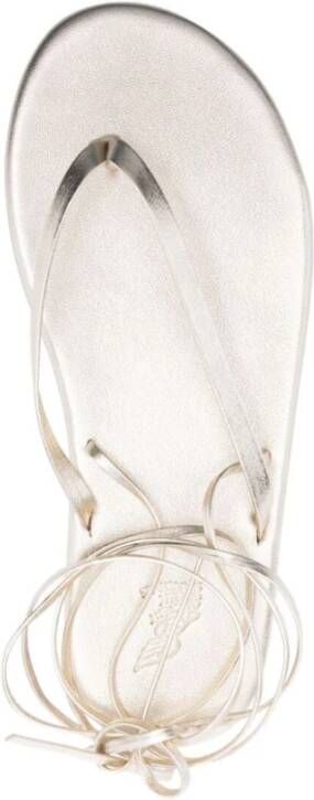 Ancient Greek Sandals Platinum Sahara Flip Flop Sandal Gray Dames