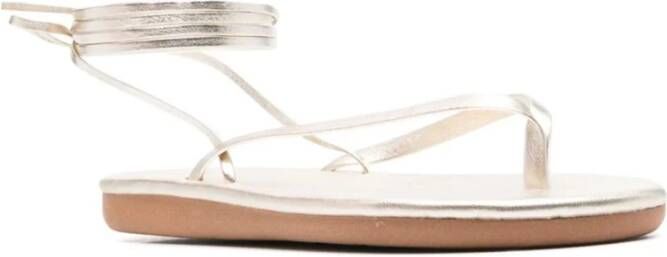 Ancient Greek Sandals Platinum Sahara Flip Flop Sandal Gray Dames