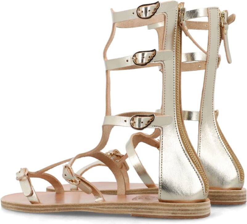 Ancient Greek Sandals Platinum Siren Gladiator Sandalen Gray Dames