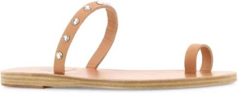 Ancient Greek Sandals Roze Leren Audrey Teenslippers