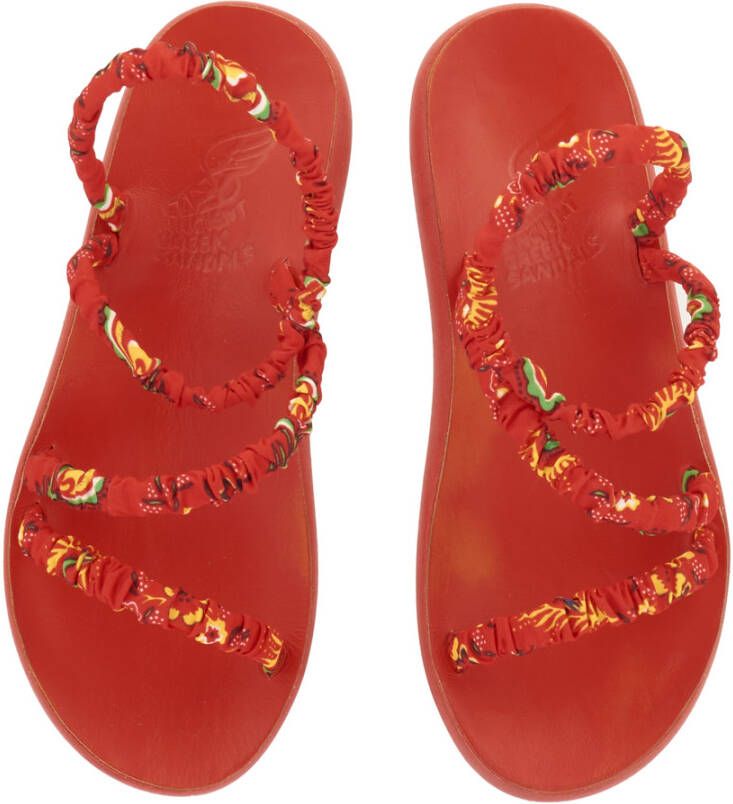 Ancient Greek Sandals scrunchie eleft Rood Dames