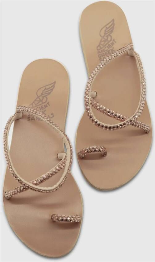 Ancient Greek Sandals Sliders Beige Dames