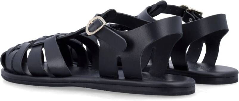 Ancient Greek Sandals Zwarte Gesloten Neus Sandalen Karina Stijl