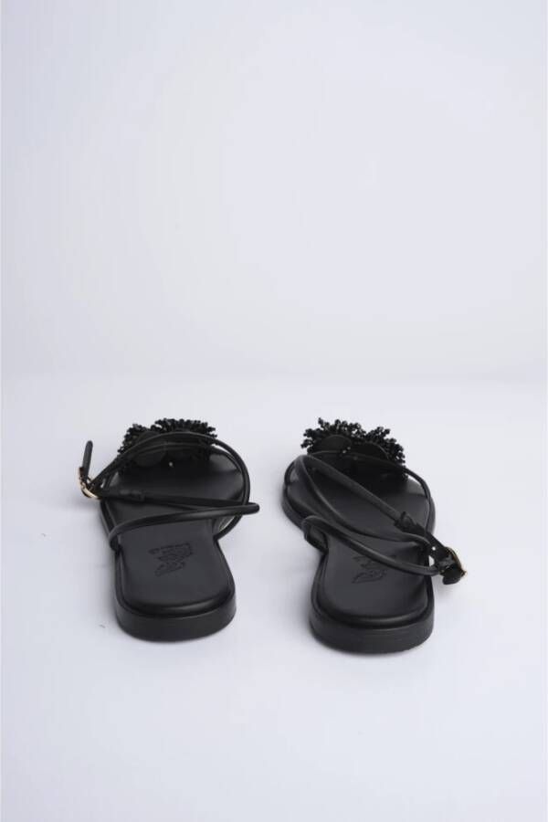 Ancient Greek Sandals Zwarte kralensandaal