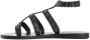 Ancient Greek Sandals Zwarte leren sandalen met bronzen studs - Thumbnail 2