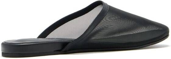 Ancient Greek Sandals Zwarte Mesh Instap Platte Schoenen Black Dames