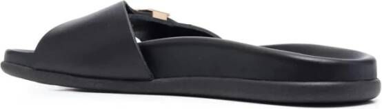 Ancient Greek Sandals Zwarte Vachetta Casual Sandalen Black Dames