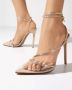 Andrea Wazen Nude Sunset Hoge Hakken met Kristallen Beige Dames - Thumbnail 2