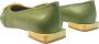 Angel Alarcon Beige Puntige Ballerina Platte Leder Green Dames - Thumbnail 2