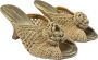 Angel Alarcon Gehaakte Comfort Hak Sandalen Beige Dames - Thumbnail 2