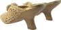 Angel Alarcon Gehaakte Comfort Hak Sandalen Beige Dames - Thumbnail 3