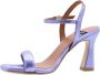 Angel Alarcon Elegant High Heel Sandals Purple Dames - Thumbnail 10
