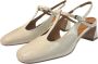 Angel Alarcon Lakleren Sandalen met Enkelband Beige Dames - Thumbnail 3