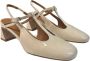 Angel Alarcon Lakleren Sandalen met Enkelband Beige Dames - Thumbnail 4