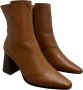 Angel Alarcon Leren enkellaarzen met 8cm hak Brown Dames - Thumbnail 3