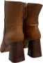 Angel Alarcon Leren enkellaarzen met 8cm hak Brown Dames - Thumbnail 4