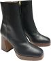 Angel Alarcon Leren enkellaarzen met 9cm hak Black Dames - Thumbnail 3