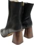 Angel Alarcon Leren enkellaarzen met 9cm hak Black Dames - Thumbnail 4