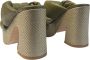 Angel Alarcon Leren hoge hak sandalen Green Dames - Thumbnail 4