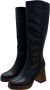 Angel Alarcon Leren laarzen met interne rits en plateau Black Dames - Thumbnail 3