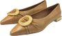 Angel Alarcon Leren platte ballerina schoenen beige Brown Dames - Thumbnail 3
