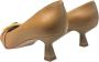 Angel Alarcon Leren pumps met accessoire Brown Dames - Thumbnail 2