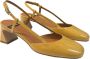 Angel Alarcon Leren sandalen met middelhoge hak Brown Dames - Thumbnail 2