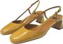 Angel Alarcon Leren sandalen met middelhoge hak Brown Dames - Thumbnail 3