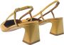 Angel Alarcon Leren sandalen met middelhoge hak Brown Dames - Thumbnail 4