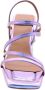 Angel Alarcon Elegant High Heel Sandals Purple Dames - Thumbnail 6