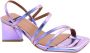 Angel Alarcon Elegant High Heel Sandals Purple Dames - Thumbnail 9