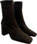 Angel Alarcon Suede enkellaarsjes met 9cm hak Brown Dames - Thumbnail 4