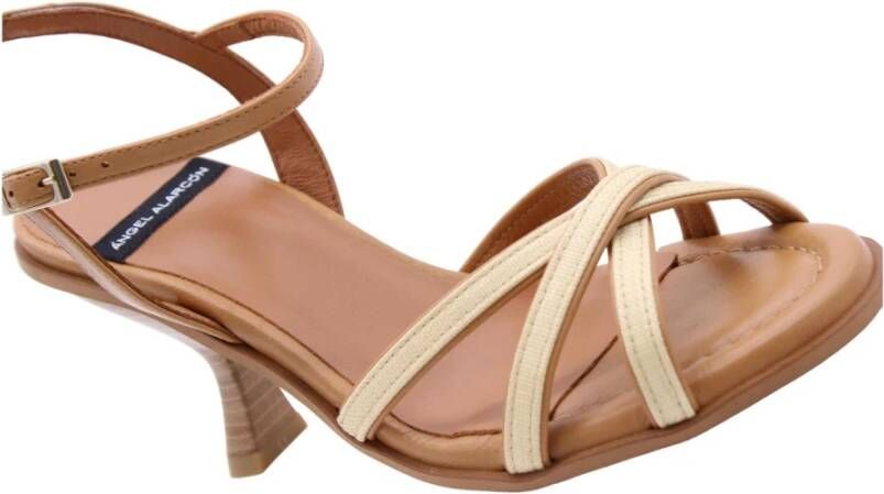 Angel Alarcon Teckel Sandaal Beige Dames