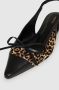 Anine Bing Luipaardpatroon Slingback Hakken Schoenen - Thumbnail 2