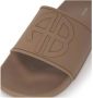 Anine Bing Isla Slides Camel Monogram Brown Dames - Thumbnail 3